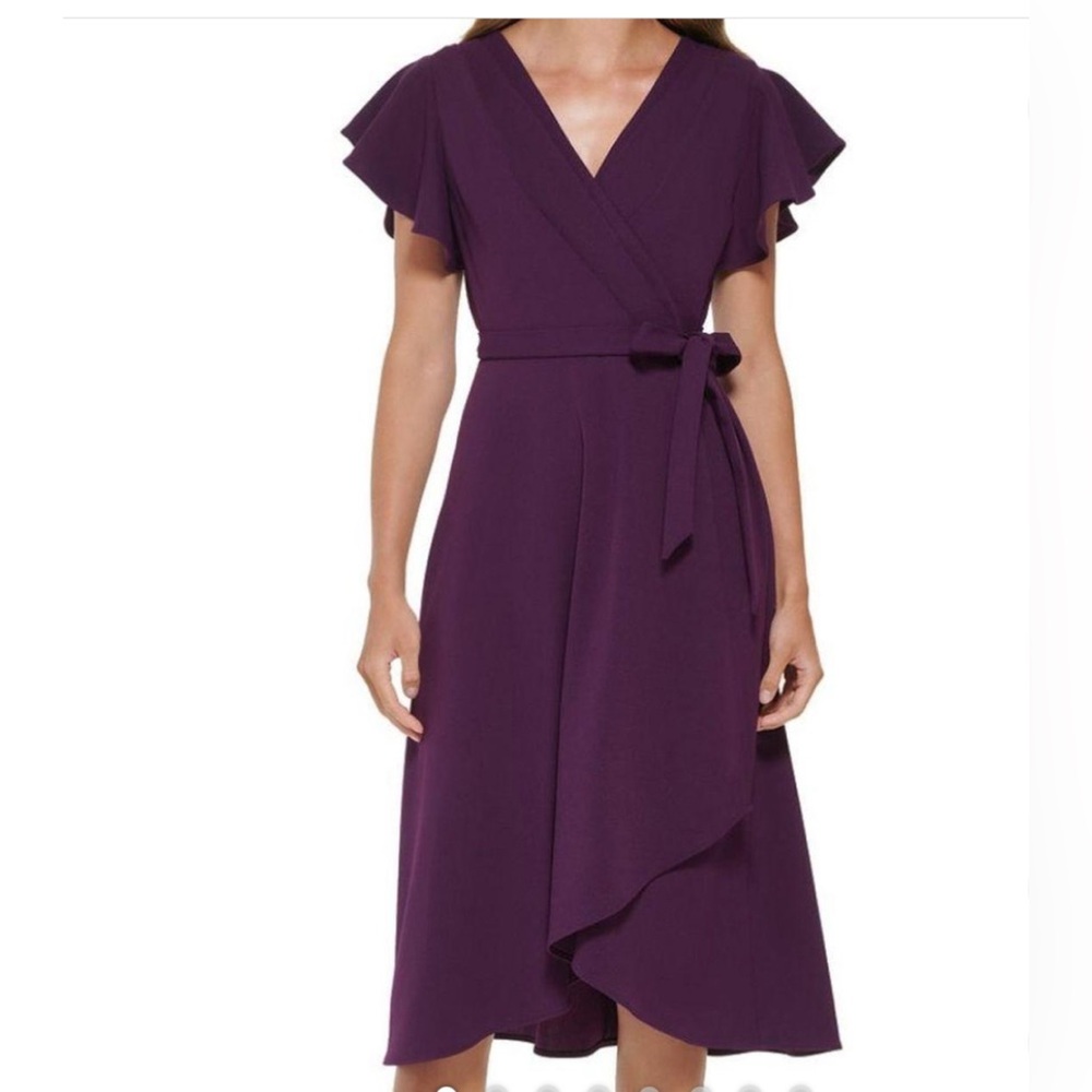 DKNY 💜 Plum Midi Dress